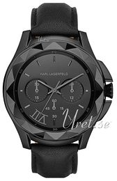 Karl Lagerfeld Karl 7 Czarny/Skóra Ø44 mm KL1050
