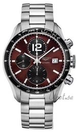 Longines GrandeVitesse Brązowy/Stal Ø42 mm L3.636.4.60.6