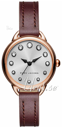 Marc by Marc Jacobs Srebrny/Skóra Ø28 mm MJ1481