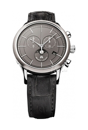 Maurice Lacroix Les Classiques Chronographe Phases De Lune Szary/Skóra Ø40 mm LC1148-SS001-830