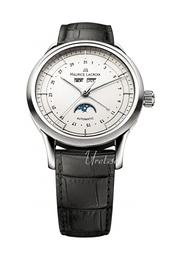 Maurice Lacroix Les Classiques Phases De Lune Srebrny/Skóra Ø40 mm LC6068-SS001-13E