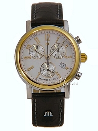 Maurice Lacroix Les Classiques Srebrny/Skóra Ø40 mm LC1038-SY011-720
