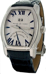 Maurice Lacroix Masterpiece Retrograde Srebrny/Skóra 41x39 mm MP6119-SS001-13E