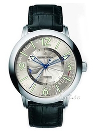 Maurice Lacroix Masterpiece Classic Srebrny/Skóra Ø42 mm MP6188-SS001-120