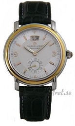 Maurice Lacroix Masterpiece Srebrny/Skóra Ø40 mm MP6378-PS101-920