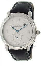 Maurice Lacroix Masterpiece Classic Srebrny/Skóra Ø40 mm MP7028-SS001-110