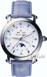 Maurice Lacroix Masterpiece Ladies Biały/Skóra Ø35 mm MP6066-SS001-17E