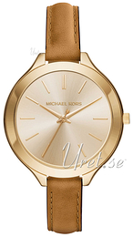 Michael Kors Runway Żółte złoto/Skóra Ø42 mm MK2606