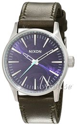 Nixon The Sentry Purpurowy/Skóra Ø38 mm A3772302-00