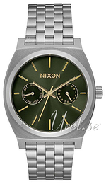Nixon The Time Teller Zielony/Stal Ø37 mm A9222210-00