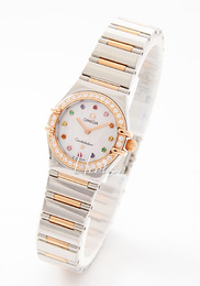 Omega Constellation Iris My Choice Biały/18 karatowe żółte złoto Ø22 mm 1368.79.00