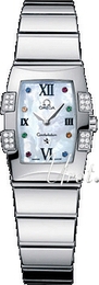 Omega Constellation Biały/Stal 25x19 mm 1585.79.00