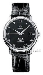 Omega De Ville Prestige Czarny/Skóra Ø37 mm 4875.50.01