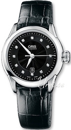 Oris Culture Artelier Date Diamonds Czarny/Skóra Ø31 mm 561 7604 4099 LS