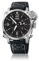 Oris Aviation BC4 Flight Timer Czarny/Skóra Ø42.7 mm 01 690 7615 4164-07 5 22 58FC