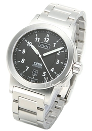 Oris Aviation Czarny/Stal Ø42 mm 635 7534 4164 MB