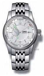 Oris Aviation Big Crown Small Second Pointer Day Srebrny/Stal Ø44 mm 645 7629 4061 MB