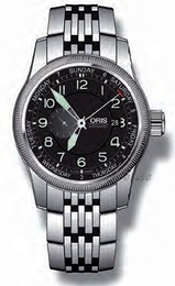 Oris Aviation Big Crown Small Second Pointer Day Czarny/Stal Ø44 mm 645 7629 4064 MB