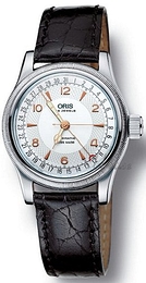 Oris Aviation Srebrny/Skóra Ø36 mm 754 7551 4061 LS