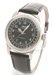 Oris Aviation Czarny/Skóra Ø36 mm 754 7551 4064 LS