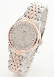 Oris Aviation Srebrny/Stal Ø36 mm 754 7551 4361 MB