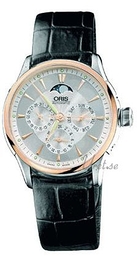 Oris Culture Artelier Complication Srebrny/Skóra Ø35 mm 581 7606 6351 LS