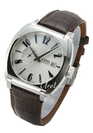 Oris Culture Frank Sinatra Srebrny/Skóra 40x39 mm 643 7571 4061 LS