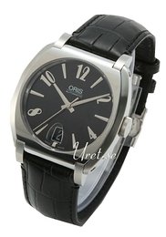 Oris Culture Frank Sinatra Czarny/Skóra 40x39 mm 733 7570 4064 LS