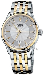 Oris Culture Artelier Date Srebrny/Stal Ø40 mm 733 7591 4351 MB