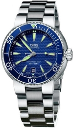 Oris Divers Date Niebieski/Stal Ø44 mm 733 7533 8555 MB