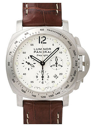 Panerai Contemporary Luminor Chrono Daylight Biały/Skóra Ø44 mm PAM00251