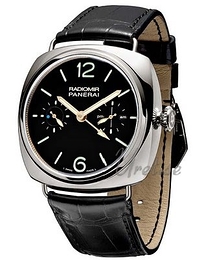 Panerai Special Radiomir Platinum Tourbillon GMT Czarny/Skóra Ø48 mm PAM00316