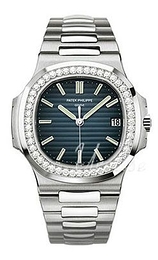 Patek Philippe Nautilus Niebieski/18 karatowe białe złoto Ø40 mm 5713/1G/010