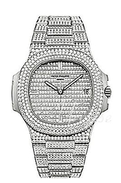 Patek Philippe Nautilus Zestaw diamentów/18 karatowe białe złoto Ø40 mm 5719/1G/001