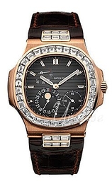 Patek Philippe Nautilus Czarny/Skóra Ø40 mm 5724R/001