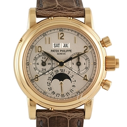 Patek Philippe Complicated Biały/Skóra Ø37 mm 5004J