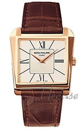 Patek Philippe Gondolo Biały/Skóra 34x32 mm 5489R/001