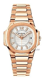 Patek Philippe Nautilus Biały/18 karatowe różowe złoto Ø32 mm 7011/1R/001