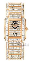 Patek Philippe Twenty~4 Zestaw diamentów/18 karatowe różowe złoto 28x24 mm 4908/101R