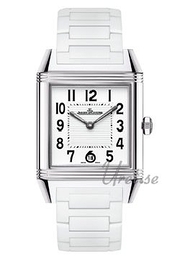 Jaeger LeCoultre Reverso Squadra Lady Automatic Srebrny/Guma 28.8x42 mm 7048720