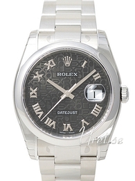 Rolex Datejust Steel Czarny/Stal Ø36 mm 116200/8