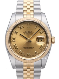 Rolex Datejust Gold/Steel Żółte złoto/18 karatowe żółte złoto Ø36 mm 116233-0147