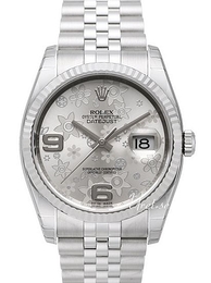 Rolex Datejust Steel Srebrny/Stal Ø36 mm 116234-0118