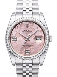 Rolex Datejust Lady 36 mm Różowy/Stal Ø36 mm 116244-0004