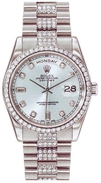 Rolex Day-Date Srebrny/Platyna Ø36 mm 118346