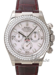 Rolex Daytona Biały/Skóra Ø40 mm 116589/4