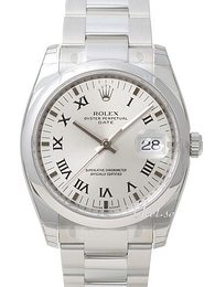 Rolex Oyster Perpetual Date Srebrny/Stal Ø34 mm 115200/2