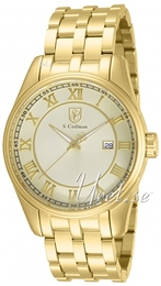 S.Coifman Dress Szampański/Stal w odcieniu złota Ø45 mm SC0101