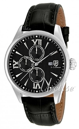 S.Coifman Dress Czarny/Skóra Ø43 mm SC0168