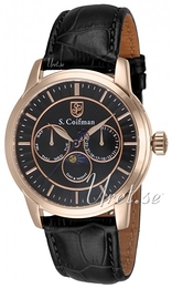 S.Coifman Dress Czarny/Skóra Ø43 mm SC0215